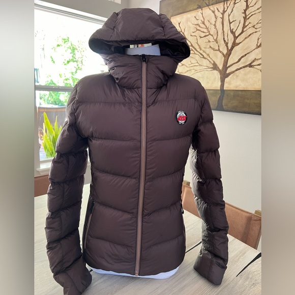 KJUS Women’s Down Puffer Jacket 36/S $900 Brown - Picture 1 of 14